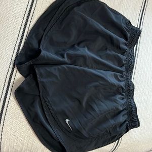 Black vented side Nike running shorts